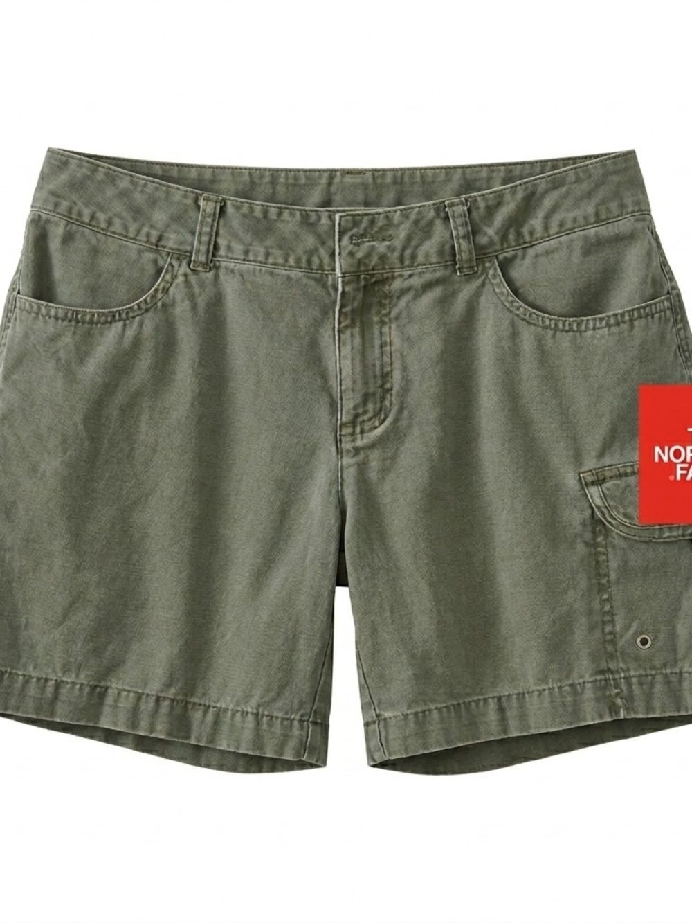 The North Face Women's Sage Green Cargo Shorts, Utility Hiking Shabby Chic,S8